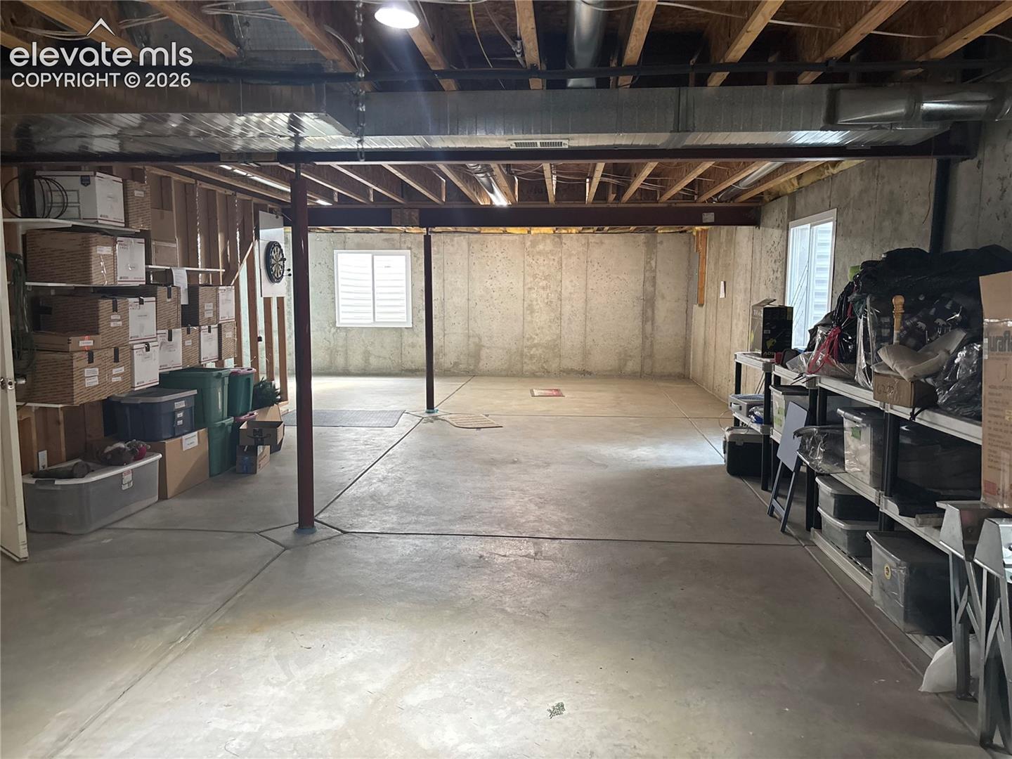 The unfinished basement is perfect for storage needs or bring your design ideas and finish off to your liking.