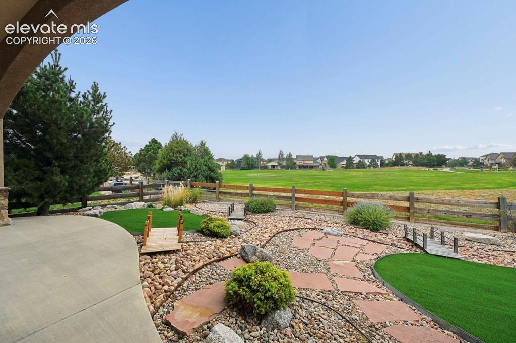 Gorgeous landscaping in the back