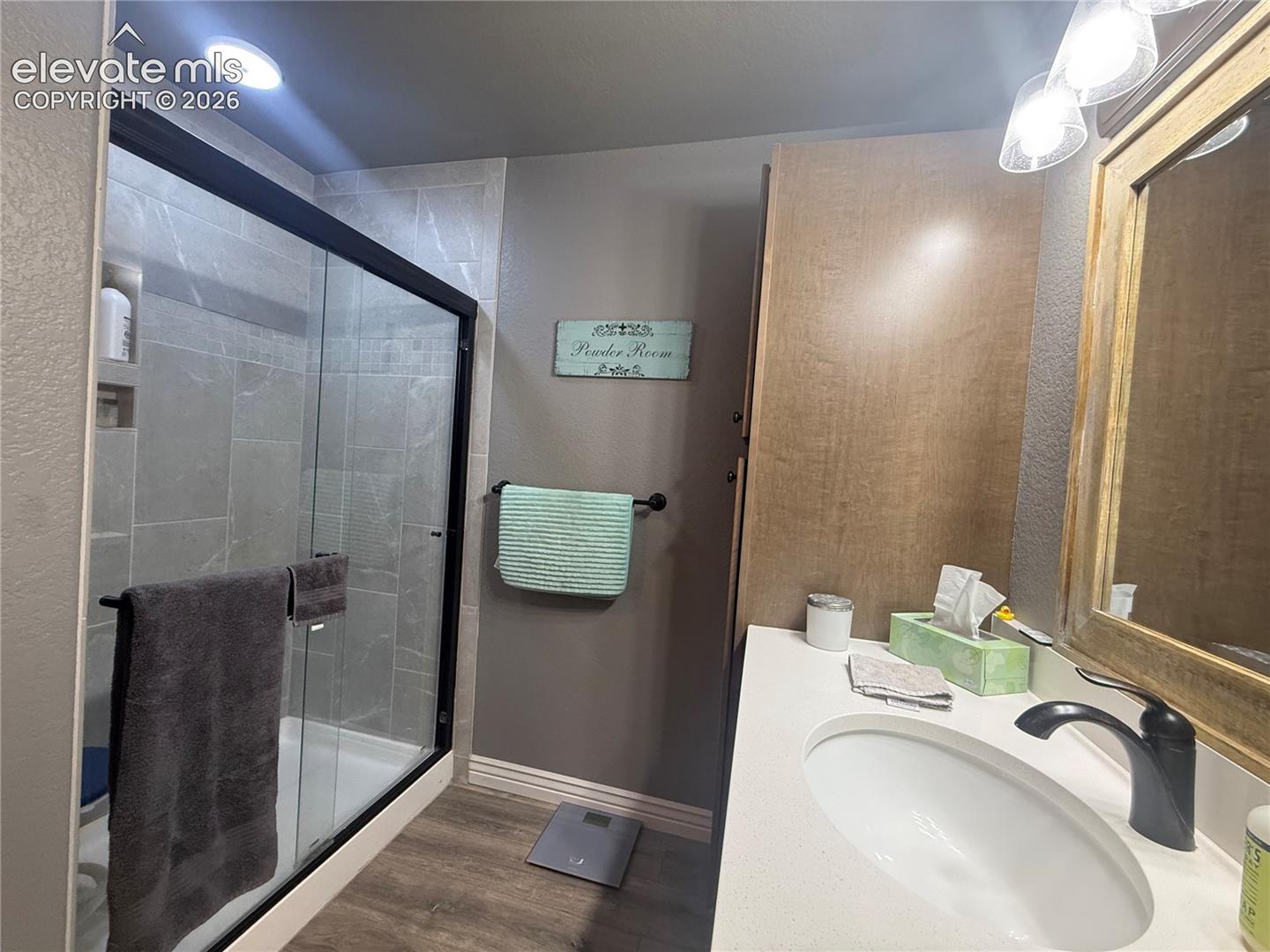 Bathroom off the Master Bedroom with Standing shower