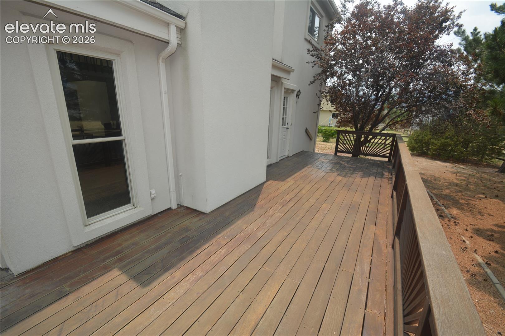10x23 portion of deck along back of home.  