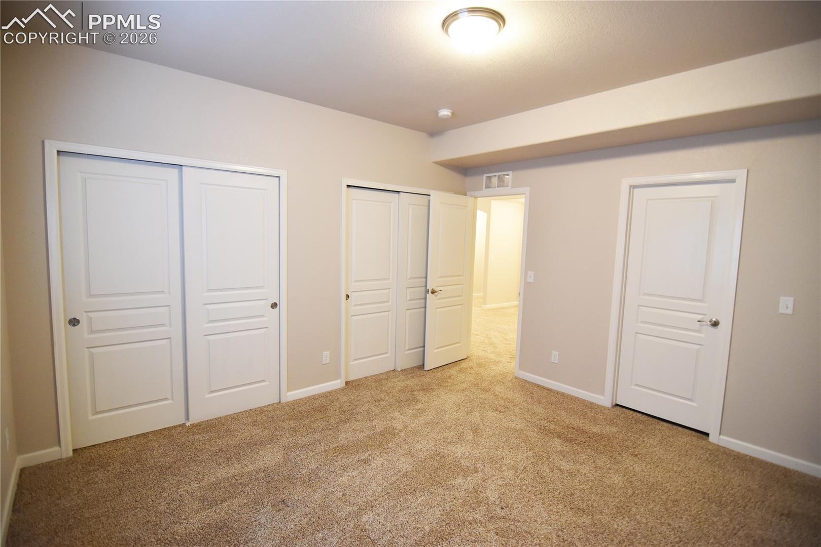 Basement bedroom 1with twin closets and Hollywood bath adjoining!
