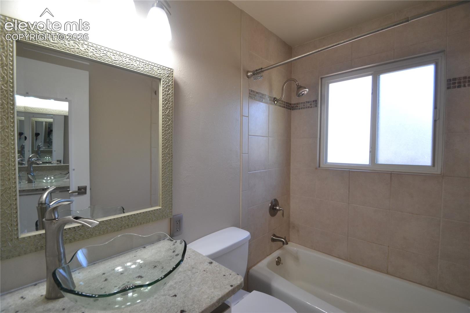 Upper unit bathroom