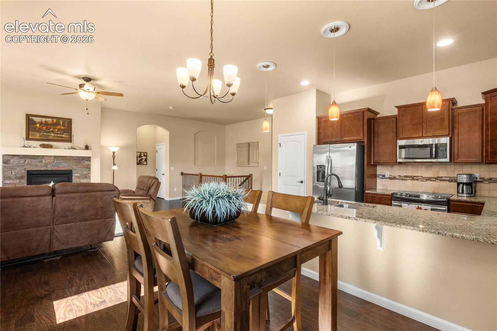 Large dining area available for huge table for entertaining,