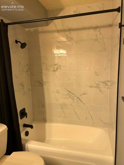Bathtub with a shower