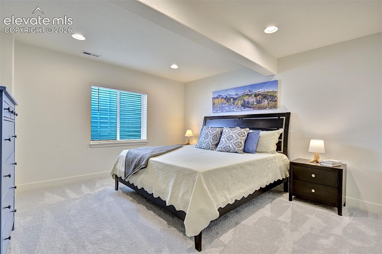 Basement bedroom.