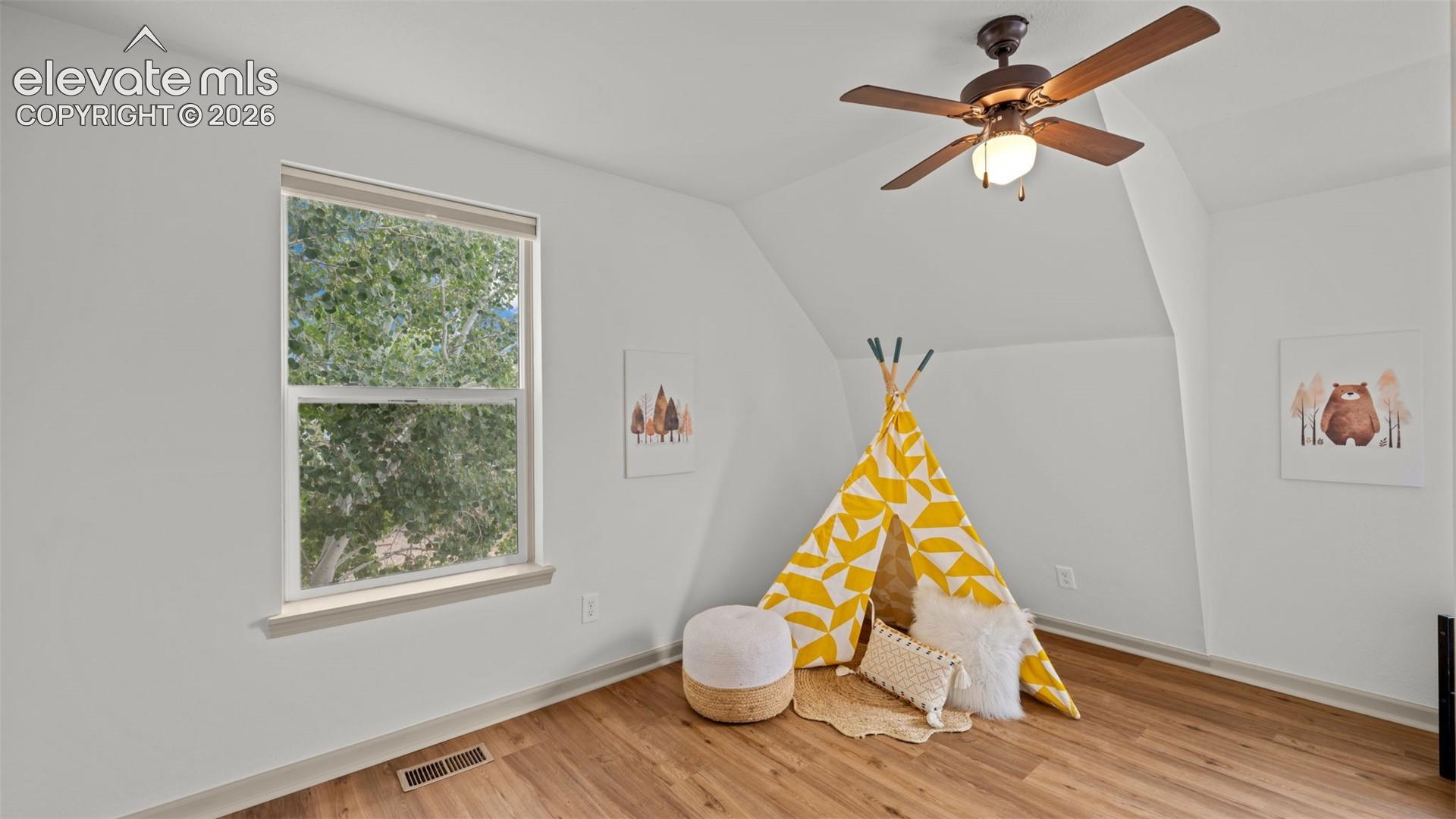 Upstairs bedroom with beautiful new floors!!