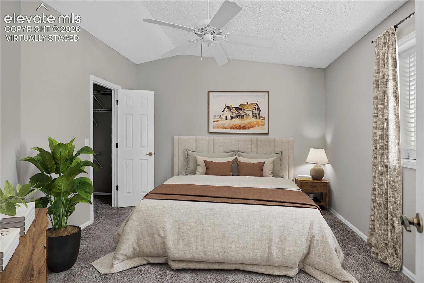 Primary Bedroom - Virtually Staged with King Bed