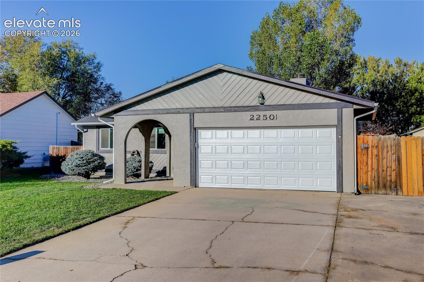 2-car attached garage