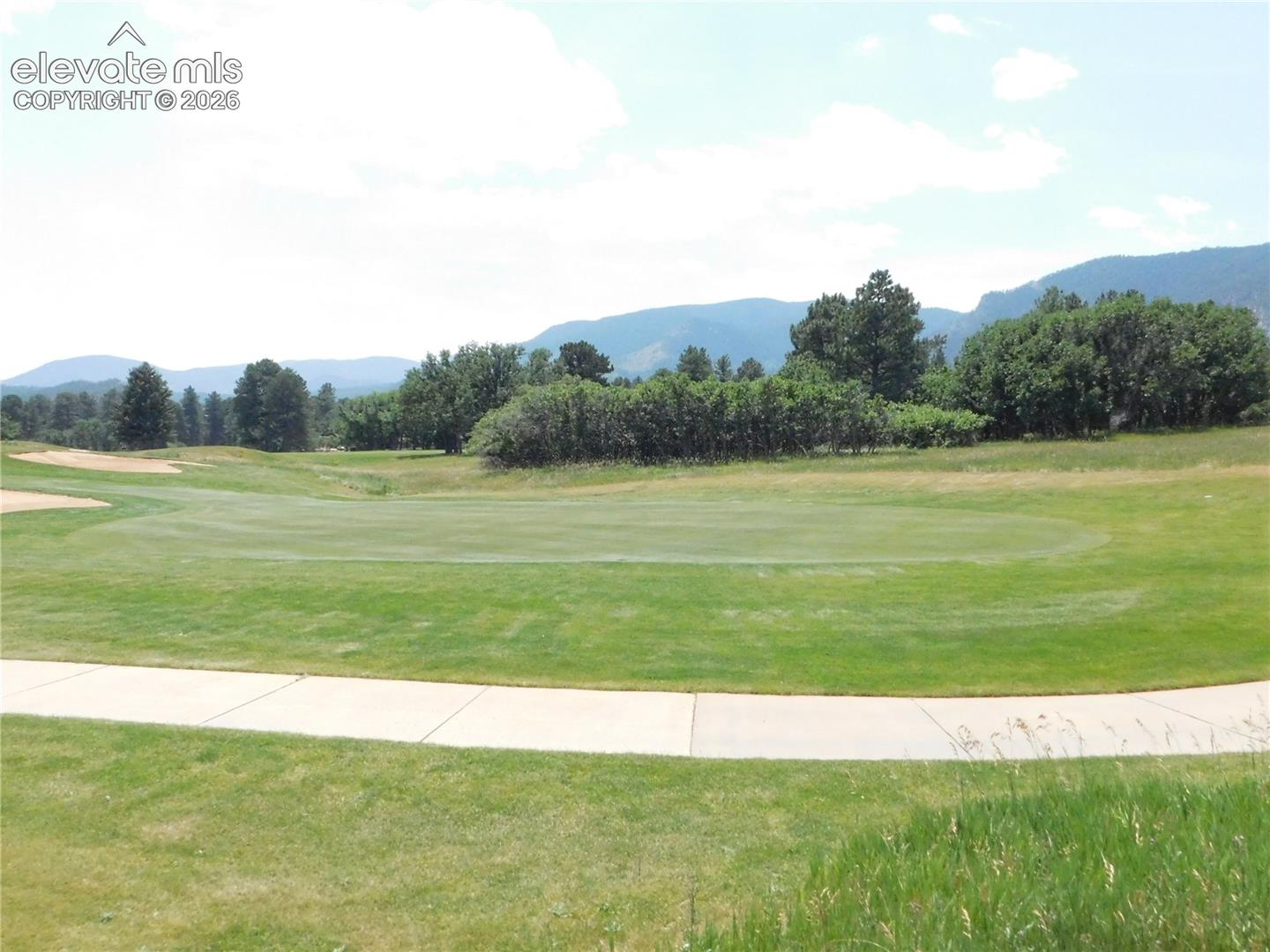 View of golf course form lot