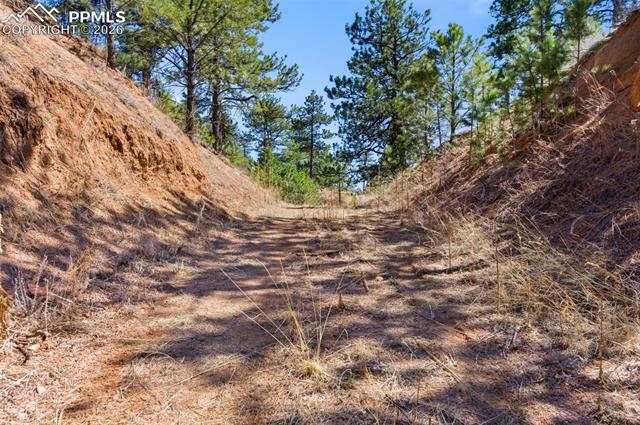 Easement off of Packard. Not public property. Approval needed to use.