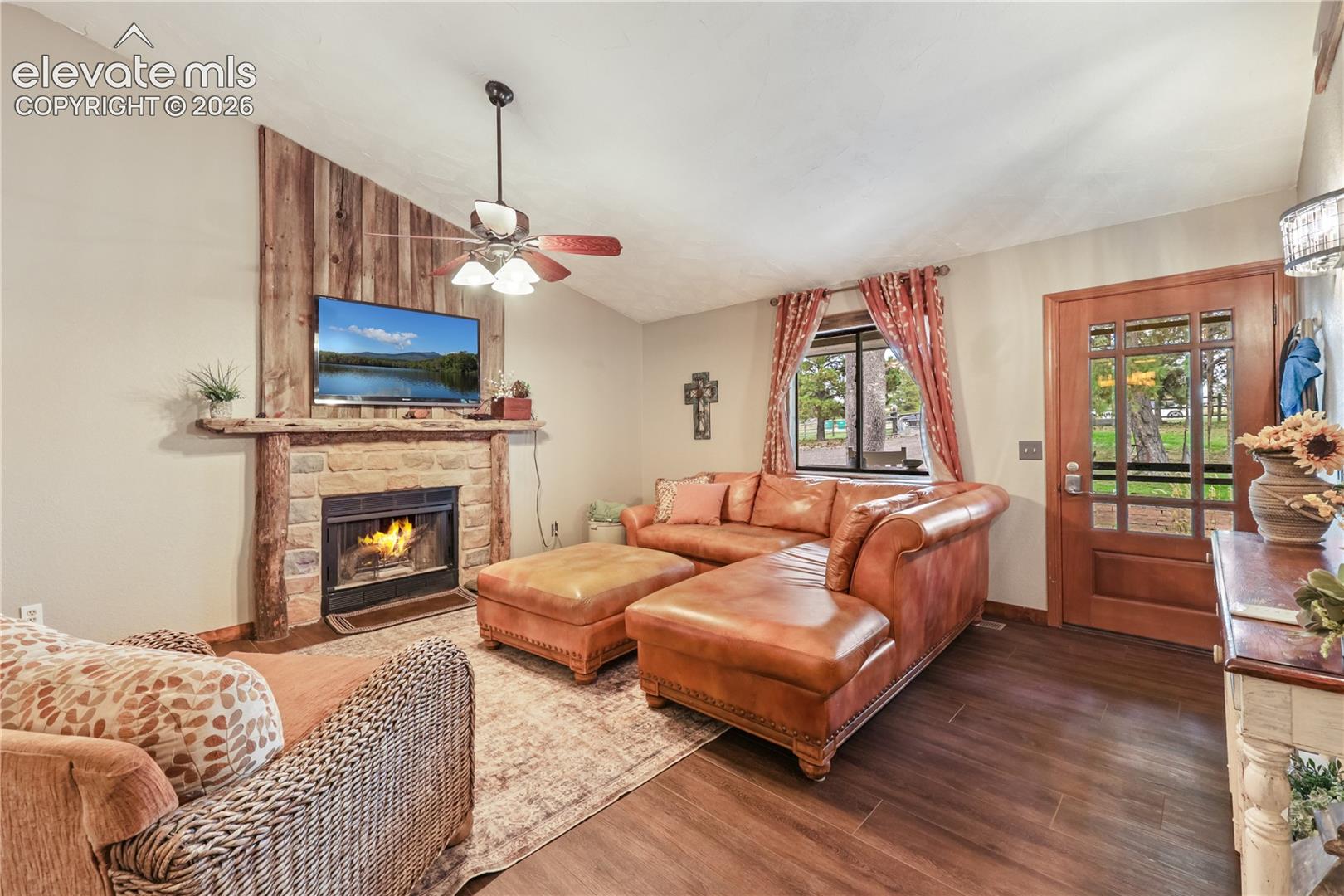 Great room with fireplace!