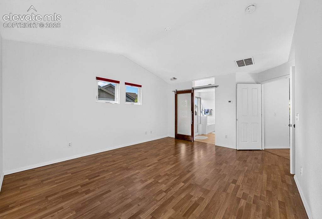 Upper level primary bedroom