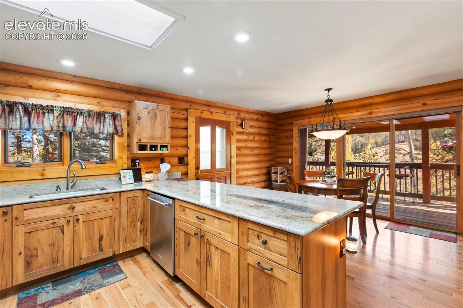Kitchen and dining room.