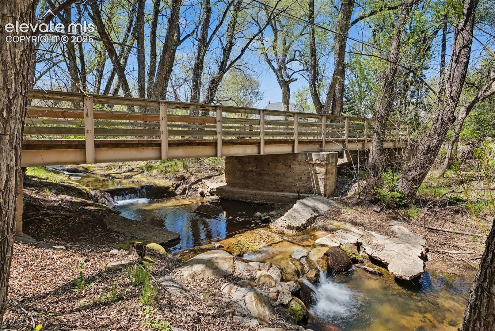 Stream at back of property