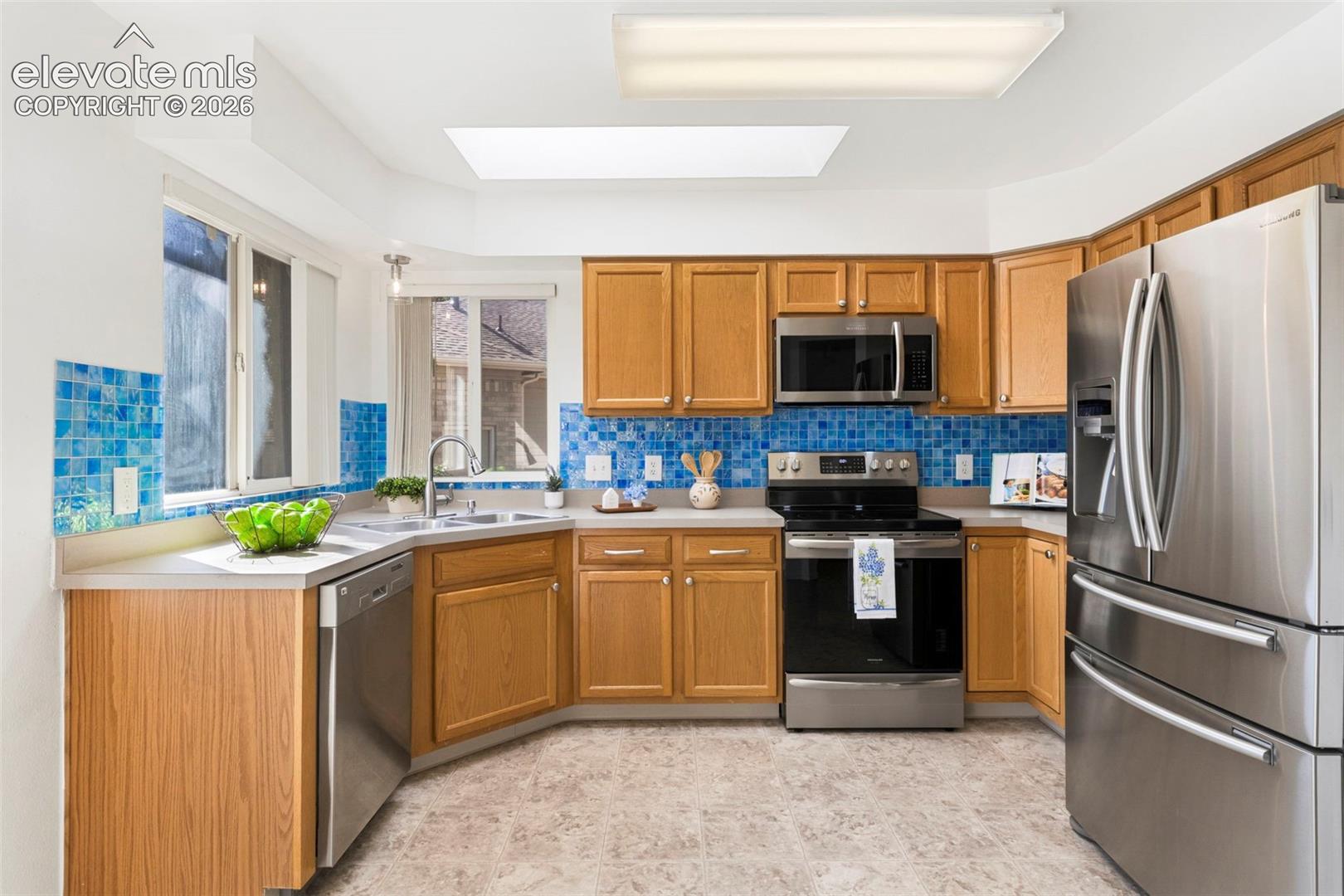 Spacious kitchen with updated SS appliances