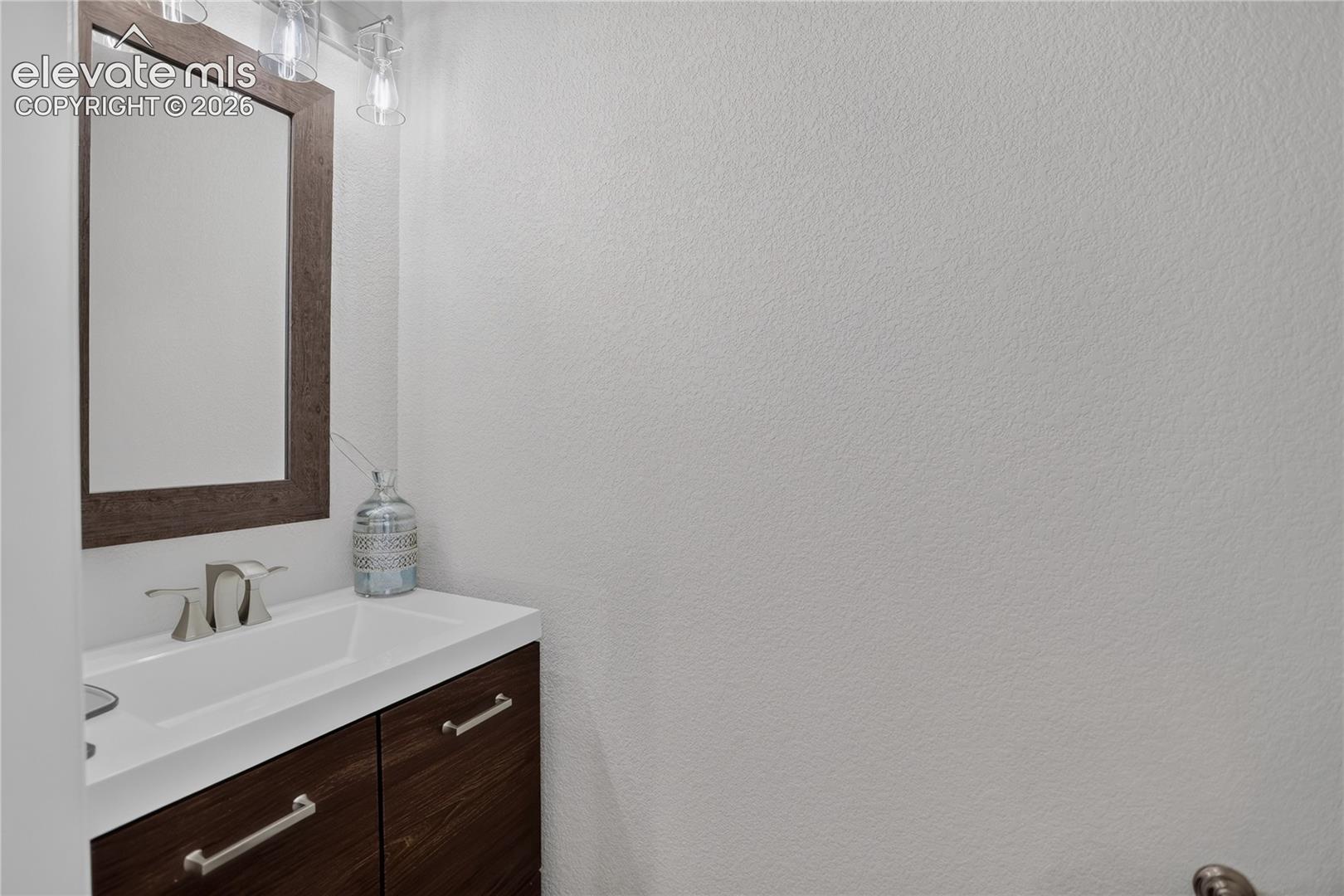Main level powder room