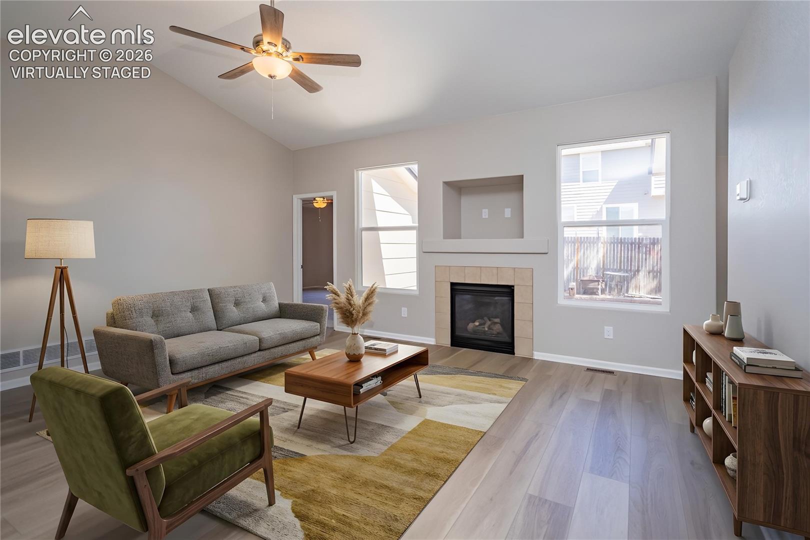 Virtually Staged Living Room - plenty of room to relax or entertain!