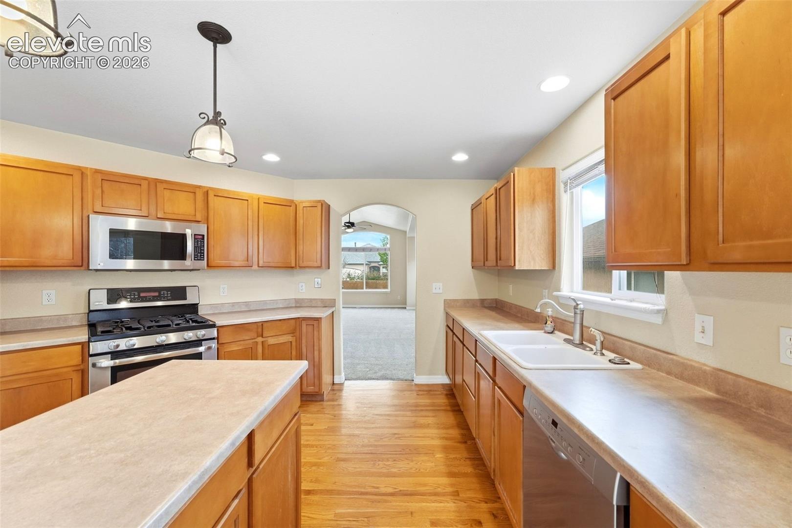 Stainless Steel Appliances and Well Appointed Island