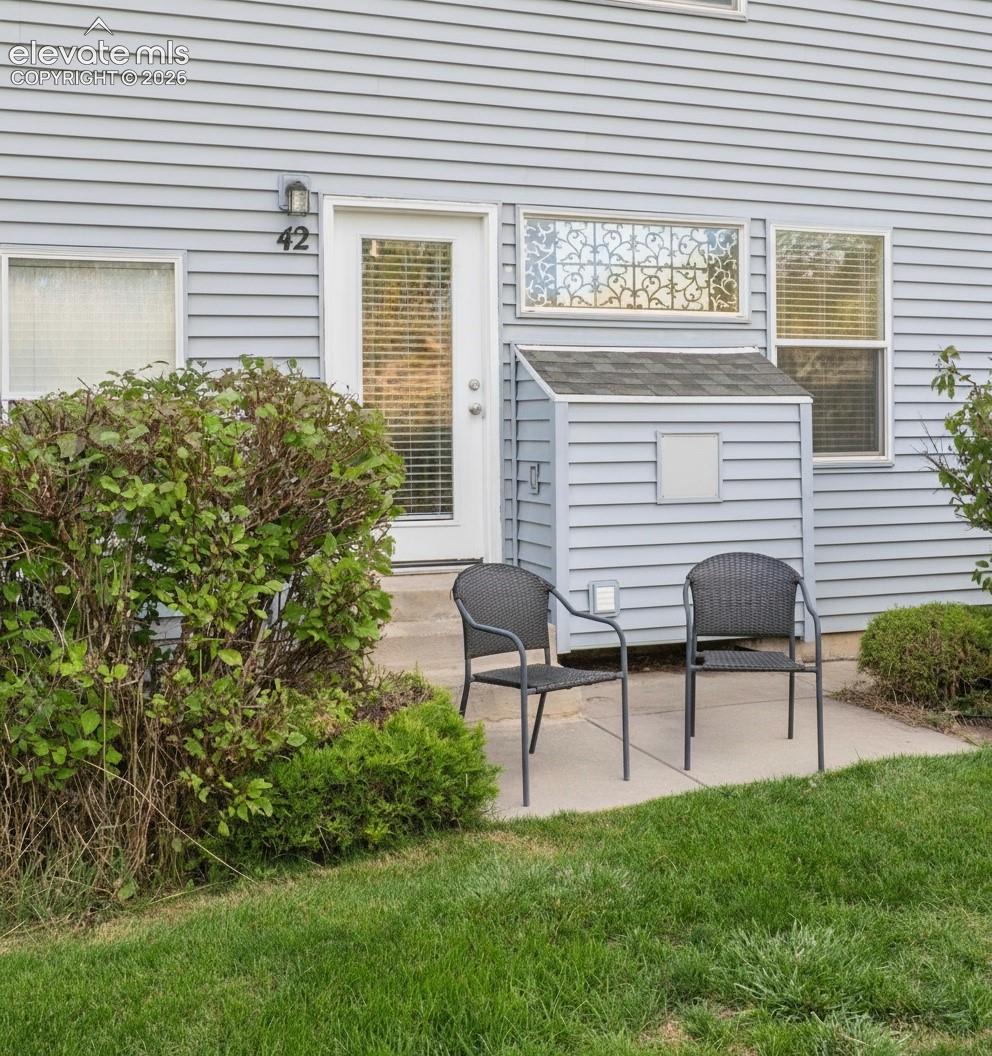 Enjoy relaxing or grilling on the back patio.