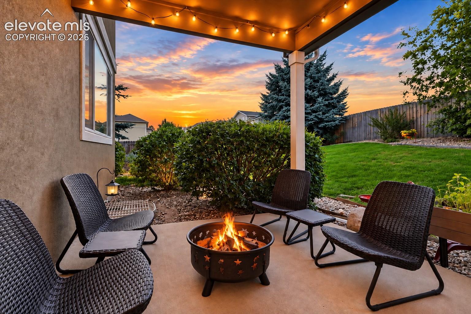 The outdoor spaces offer room for everything from quiet mornings to summer get-togethers.