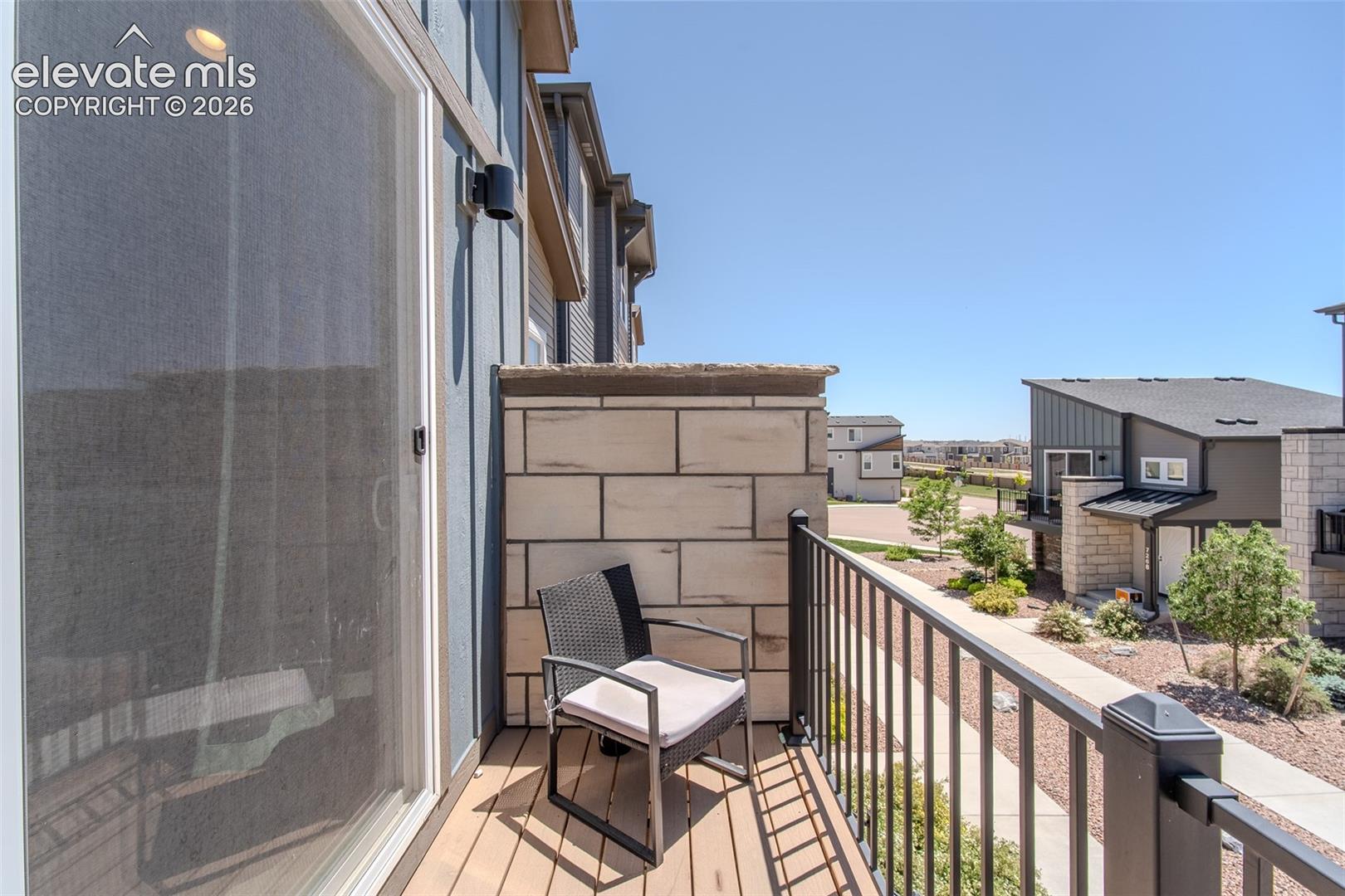 Upper Level Balcony to enjoy the Colorado sunshine.
