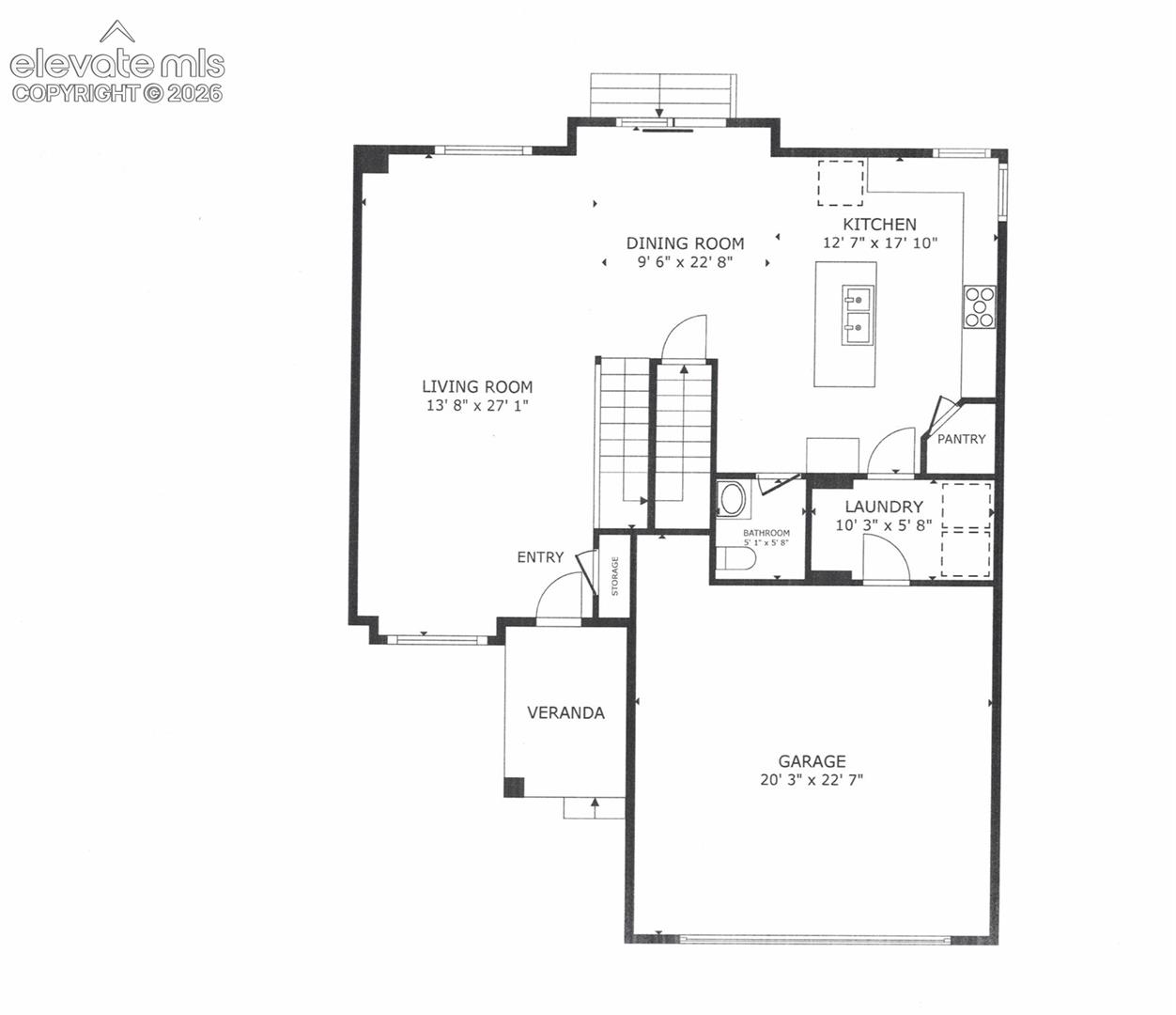 Floor plan of first floor