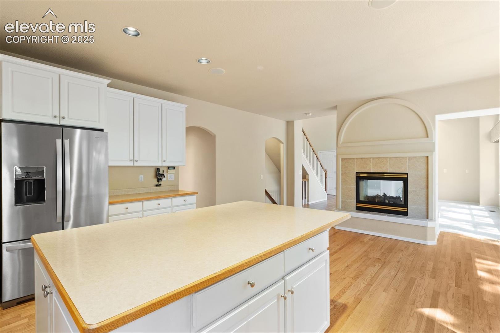 Kitchen with large center island