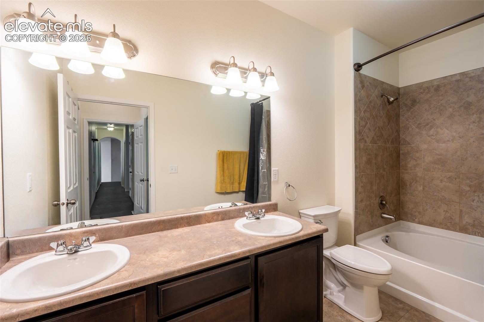 Primary full bathroom (1) with dual sinks