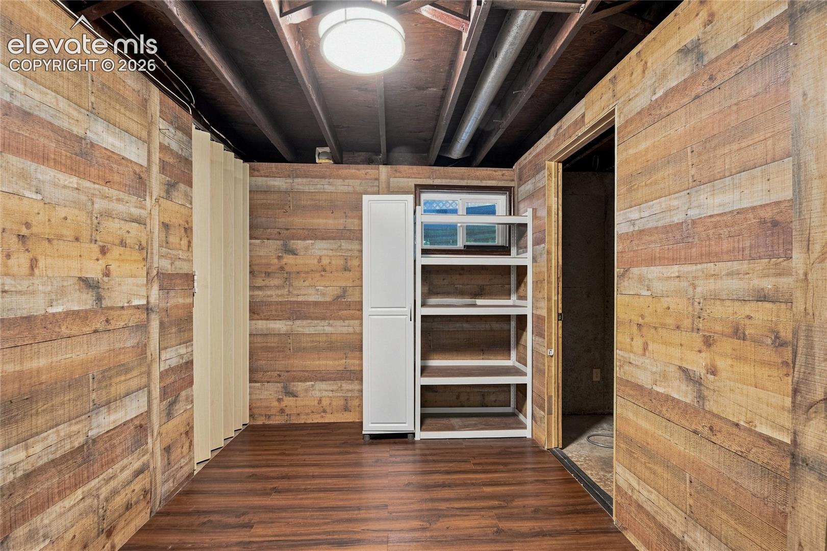 Basement office or storage space