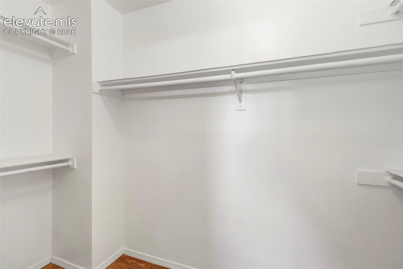 Primary bedroom roomy walk-in closet