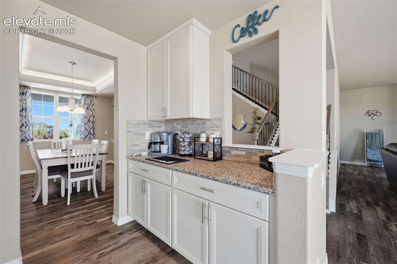 Dedicated Beverage & Coffee Station Adds Convenience Outside the Main Kitchen Workspace