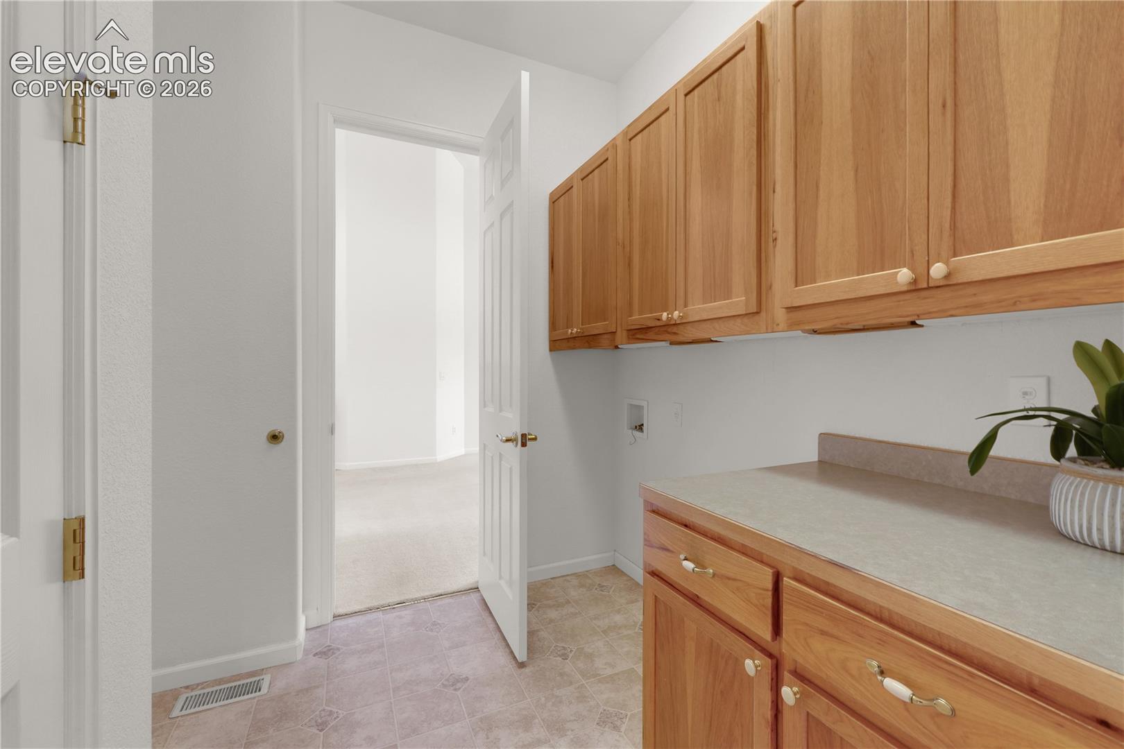 Convenient laundry on main level