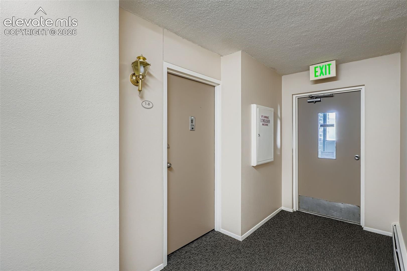 Front entrance of condo from elevator