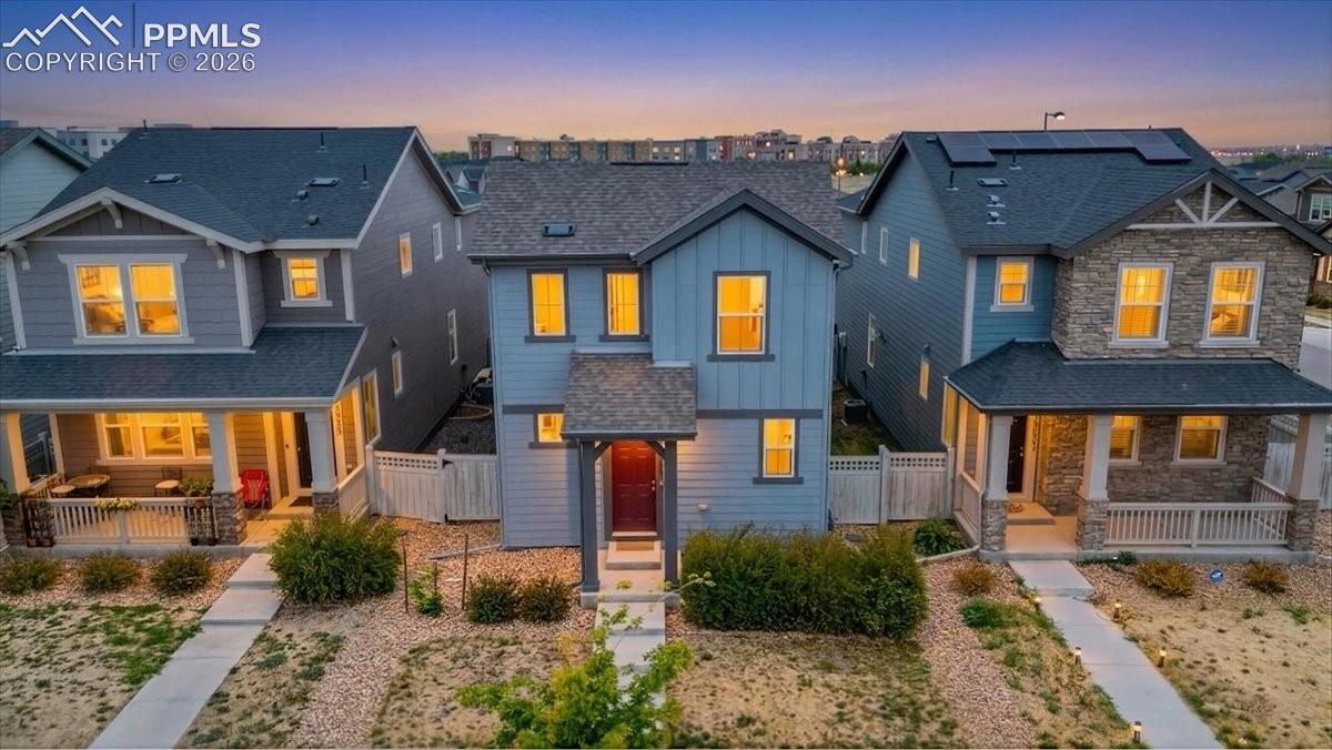 This charming 4-bedroom, 3-bathroom home offers a versatile and sophisticated layout, making it an exceptional find for both modern homeowners and savvy investors. The main level is designed for effortless living, anchored by an open-concept kitchen featuring premium granite countertops and an expansive island. This central hub flows seamlessly into the dining and living areas, creating an inviting atmosphere for hosting company. For those working from home, a generously sized private office provides a quiet space for productivity, while a conveniently located powder room and a functional mudroom off the garage add to the home's thoughtful efficiency. The second floor is equally well-planned, featuring a bright, naturally lit hallway that connects the private living quarters. The expansive primary suite serves as a true retreat, boasting a spacious layout and an ensuite bath complete with a double vanity, standing shower, and private water closet. Three additional well-proportioned bedrooms share a full bath, while the second-floor laundry room offers ultimate convenience by keeping chores close to where they are needed most. Beyond the home’s interior, the location is a standout feature for those who value connectivity. Situated just minutes from local coffee shops, diverse dining options, and premier shopping, the property also offers quick access to the airport for easy travel. With its blend of cozy charm and modern amenities, this home is a testament to functional design in a prime location. Schedule your showing today to experience this perfect setup firsthand.