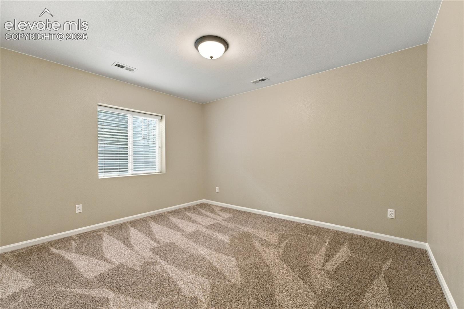 spacious basement bedroom 