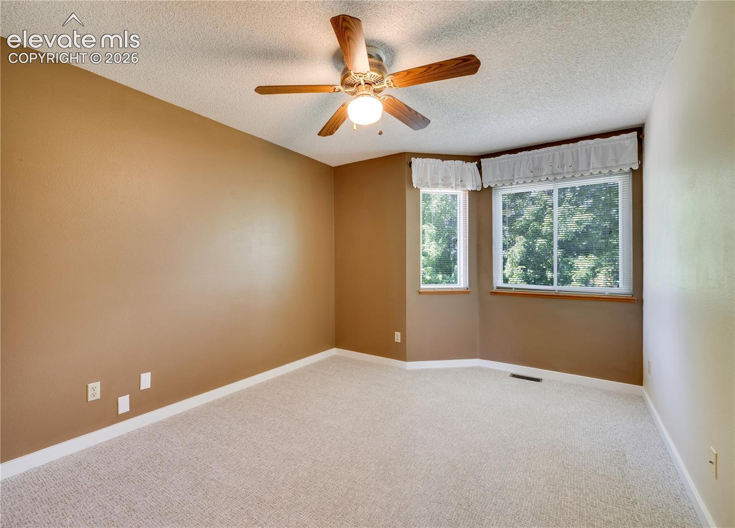 Bedroom #2 on upper level has new carpet