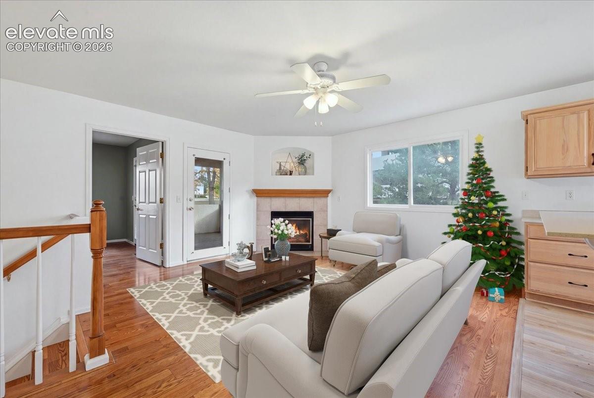 Getting ready for holidays? Cozy up around the fireplace with your tree!