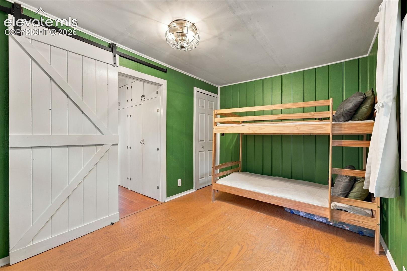 Bedroom with closet.