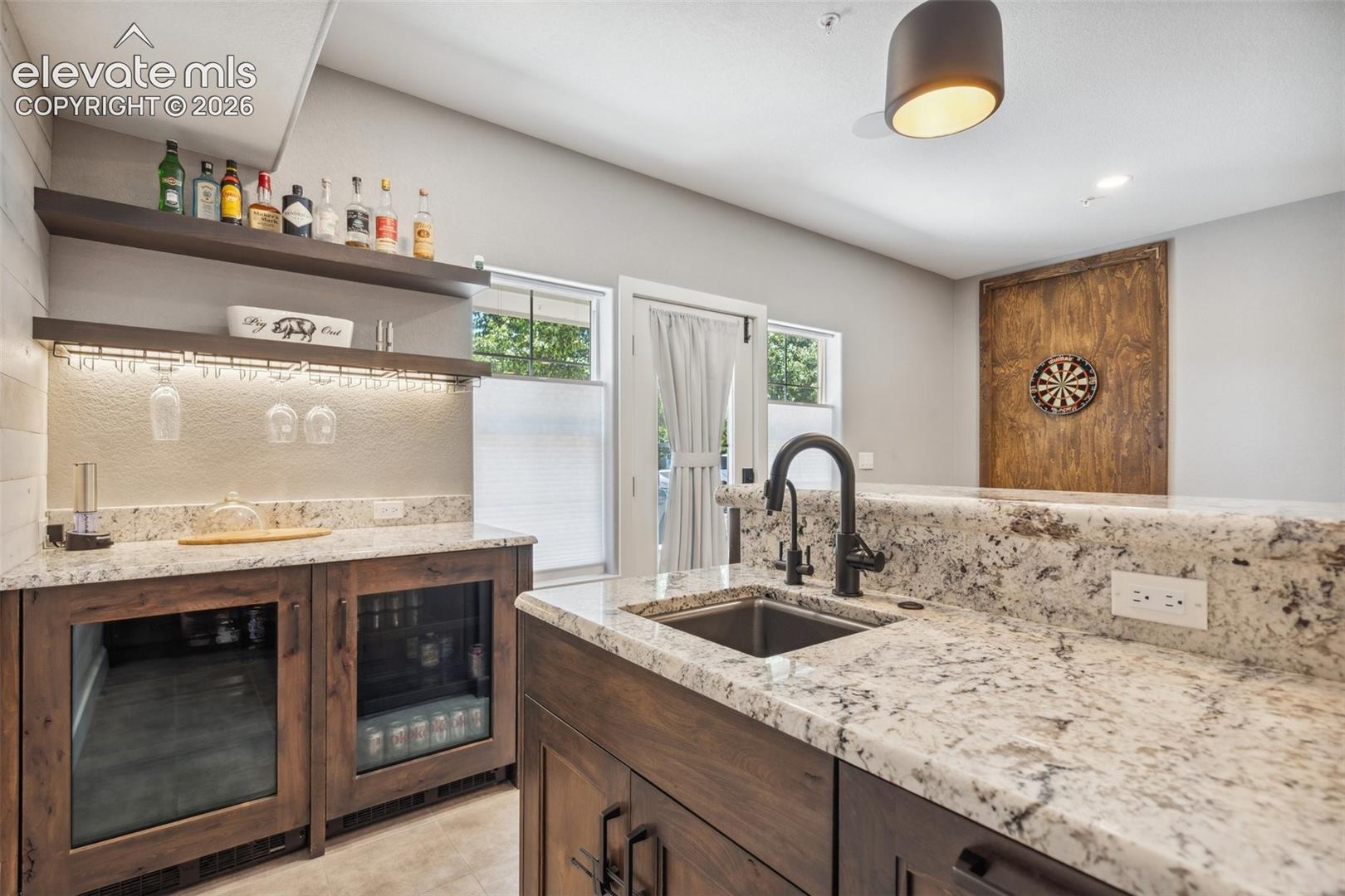 State of the Art Bar in Remodeled Basement