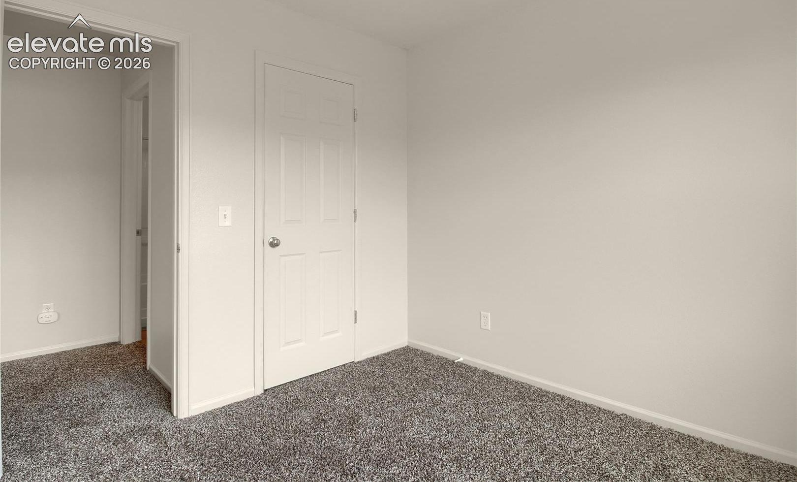 When vacant bedroom 3 facing closet