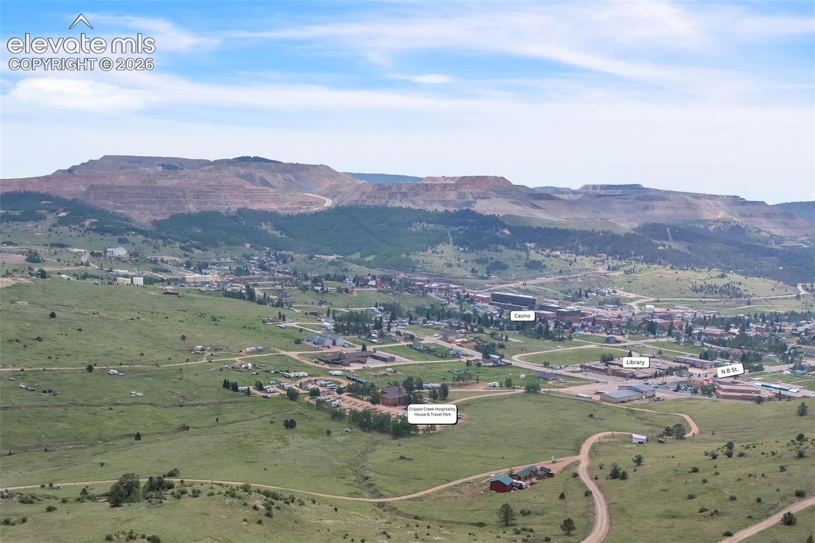 Mountain view featuring rural landscape