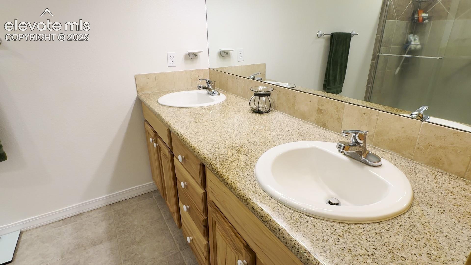 The 2nd primary bathroom with dual vanity