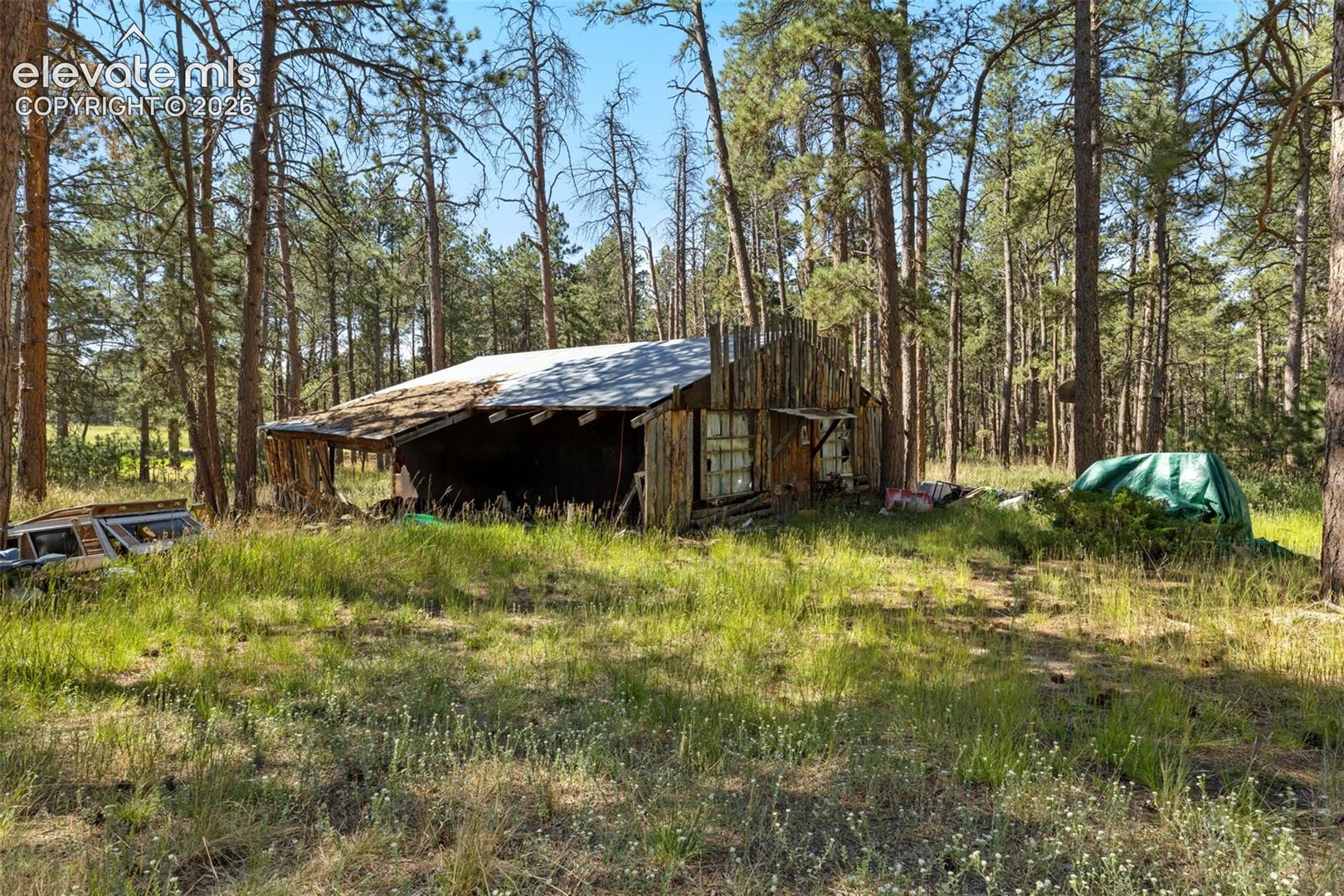 View of old workshop. 