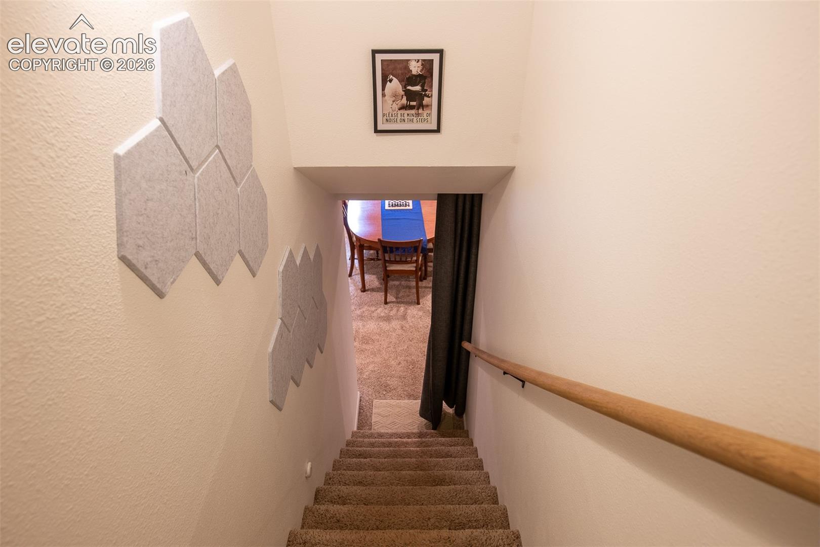 External entrance to basement living area