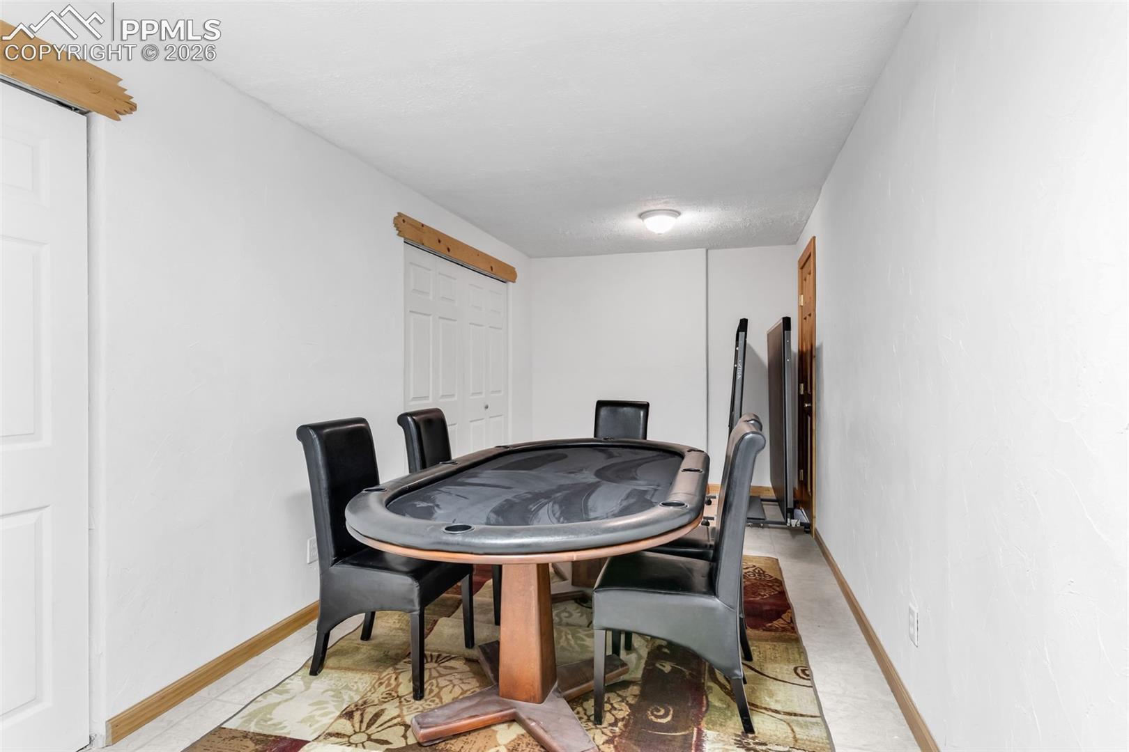 Large closets along the entire wall - perfect room for more storage, game room, or exercise area.
