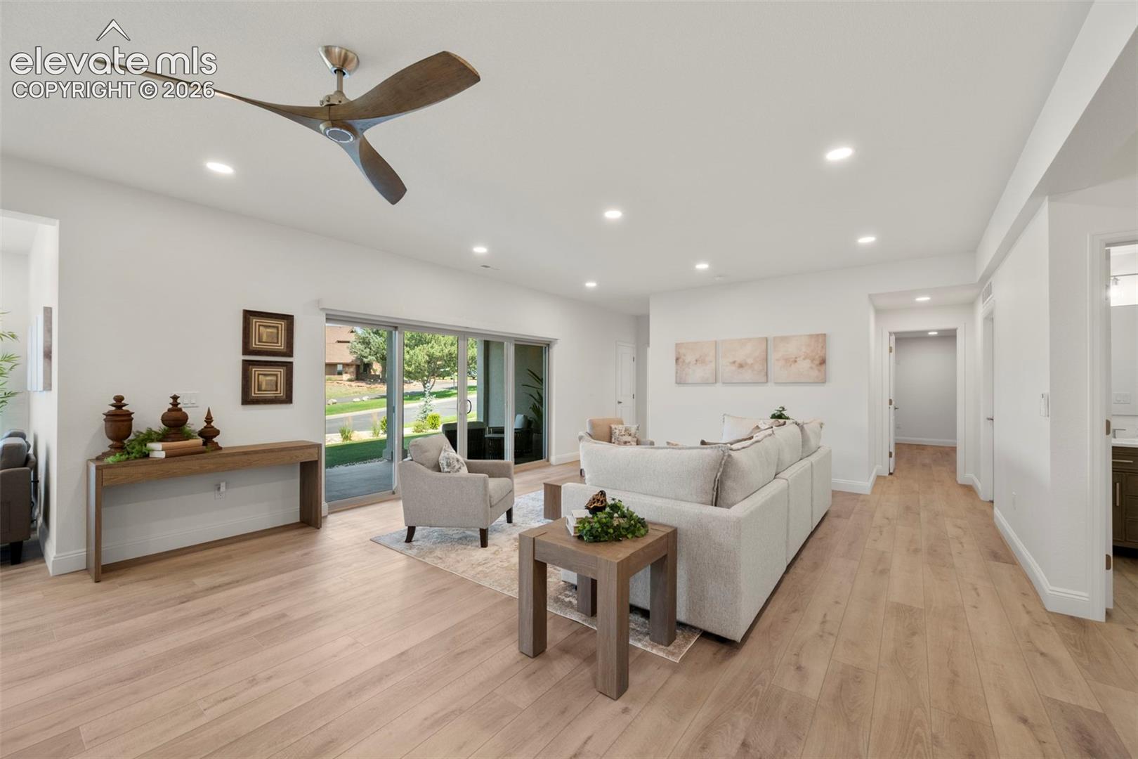 Walk-out to covered patio