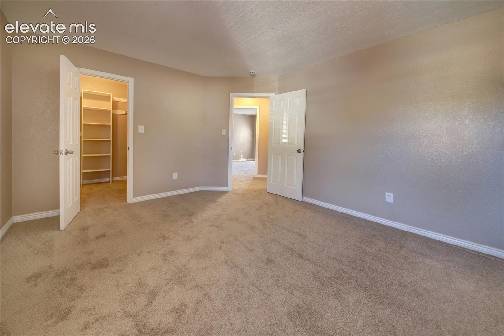 Bedroom 4 upstairs with walk in closet