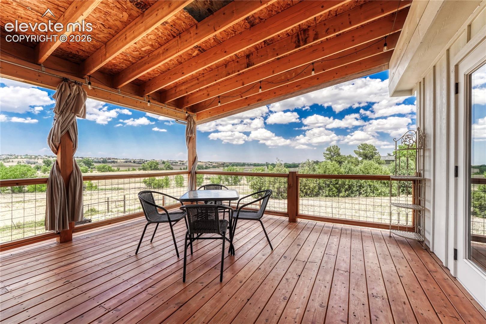 Covered back deck