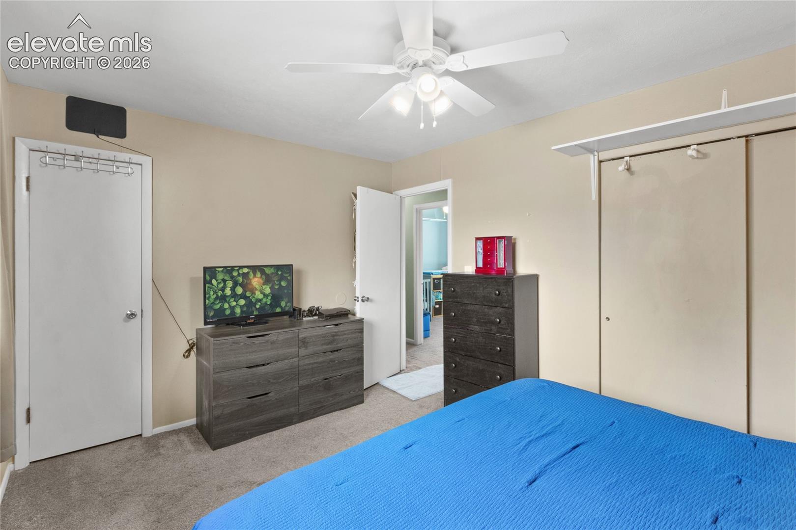 Primary Bedroom with two closets