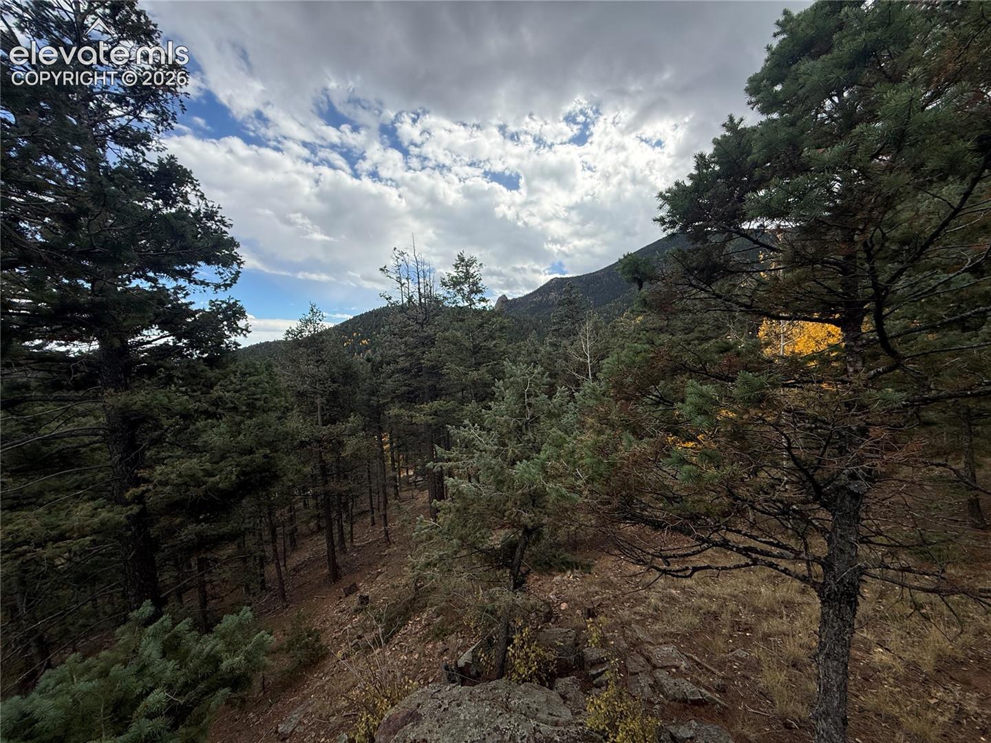 View of sentinel rock and the mountains from build site